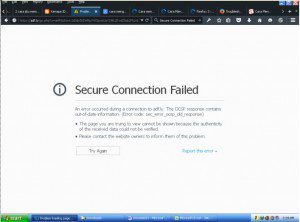 CARA MENGATASI SECURE CONNECTION FAILED SAAT BROWSING