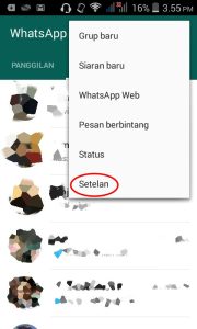 setting whatsapp
