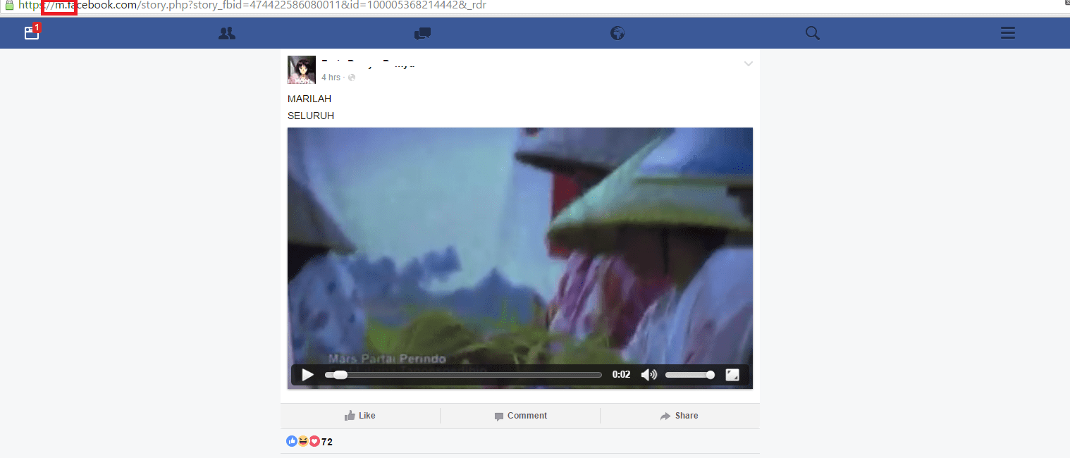 Cara download video di Facebook